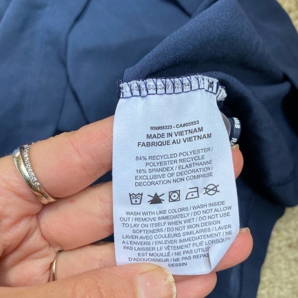 Nike Men’s Dri-Fit Polo Navy Shirt Size XL LA Rams NFL Onfield Apparel Top - Picture 9 of 10